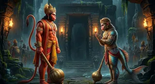 कैसे हुई मकरध्वज की हनुमान जी से मुलाकात? (Picture Credit- AI Generated)