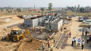 10 टन क्षमता का कंपोस्ट प्लांट (एआई जेनरेटेड तस्वीर)