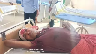 घटना के बाद घायल सख्श। फोटो जागरण