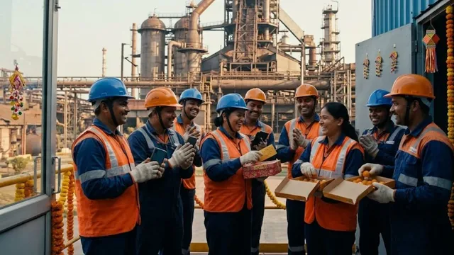 BSL कर्मियों की चमकी दिवाली: अधिकारियों को ₹5500 और कर्मचारियों को ₹3300 का गिफ्ट कूपन देगा सेल प्रबंधन
