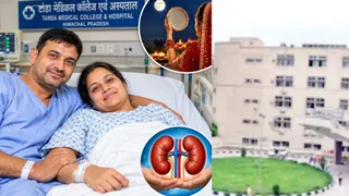 टांडा मेडिकल कॉलेज एवं अस्पताल में किडनी ट्रांसप्लांट हुआ। (फोटो एआई की मदद से बनाई है)