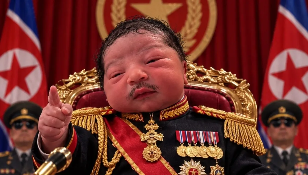 Newborn with a mustache takes social media by storm