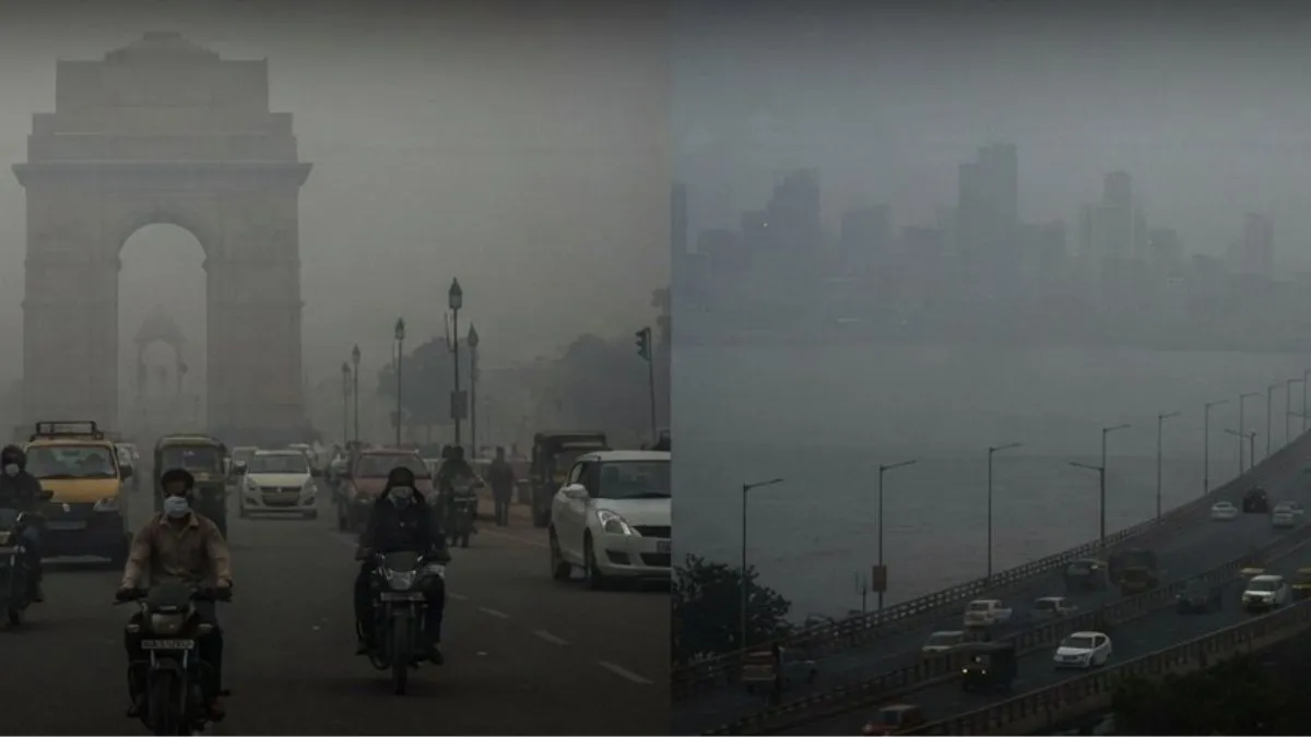 Pollution in Delhi and Mumbai