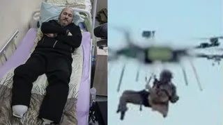 यूक्रेनी सेना का ड्रोन के जरिए हुआ रेस्क्यू(फोटो: रॉयटर्स)