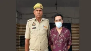 पुलिस की गिरफ्त में ऑडी कार से बाइक सवार की जान लेने का आरोपित विक्रांत । सौ. पुलिस