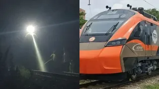 शुक्रवार की रात 8:54 बजे से 10:45 बजे तक रेल परिचालन बाधित रहा।