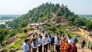 बुद्ध पहाड़ी को पर्यटन स्थल घोषित करने की तैयारी (एआई जेनरेटेड तस्वीर)