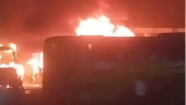 Bhopal Bus fire 21415