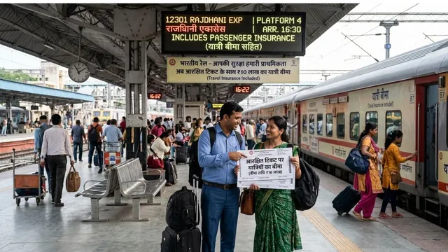 रेल यात्रियों के लिए बड़ी राहत, 27 अक्टूबर से काउंटर टिकट पर भी ₹10 लाख का बीमा, लेकिन डिजिटल भुगतान जरूरी
