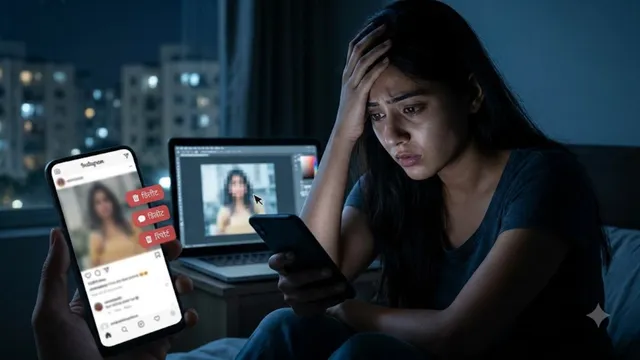 गाजियाबाद में युवती की निजी तस्वीर से छेड़छाड़, इंस्टाग्राम पर अश्लील टिप्पणियां