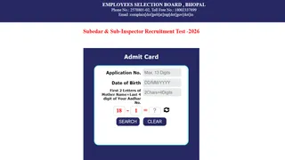 एमपी पुलिस एसआई सूबेदार एडमिट कार्ड 2026
