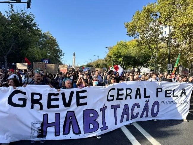 protest in Portugal