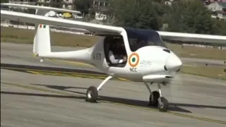 कुल्लू के भुंतर एयरपोर्ट में एयर विंग के हैंगर में सवार सीएम सुखविन्द्र सिंह सुक्खू।