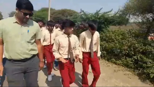 E School student protest march 21416