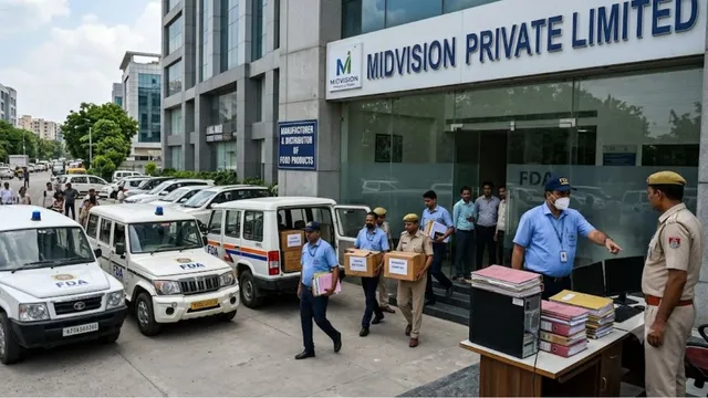 100 करोड़ के कारोबार का खुलासा, गुरुग्राम में मिडविजन प्राइवेट लिमिटेड पर एफडीए का छापा
