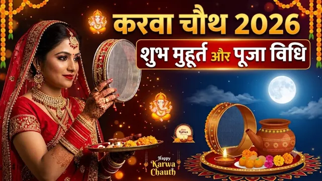 करवा चौथ तारीख-समय 2026: रोहिणी नक्षत्र और 4 शुभ योगों का महासंयोग, जानिए मुहूर्त और चंद्र दर्शन का समय
