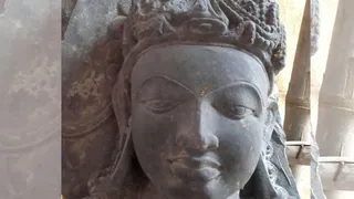 देवहार के मुक्तेश्वर महादेव मंदिर से गायब 1500 साल पुरानी भगवान विष्णु के प्रतिमा। सौ. शिव कुमार मिश्र