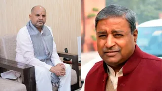 खब्बू तिवारी और विनय कटियार। फाइल फोटो