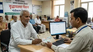 दिल्ली वृद्धावस्था पेंशन योजना ( एआई जेनरेटेज इमेज )