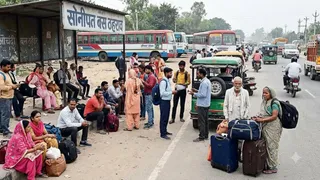 औचंदी बार्डर-पानीपत बस सेवा बंद होने से यात्रियों की बढ़ी मुश्किलें ( एआई जेनरेटेड इमेज )