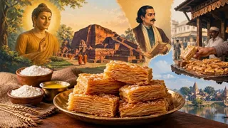 सिलाव का खाजा को पहले कहते थे खजूरी (Image Source: AI Generated)