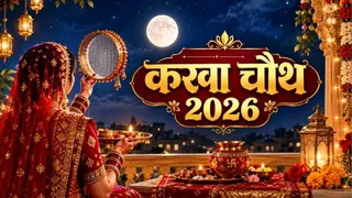 29 अक्टूबर को सुहागिन महिलाएं रखेंगी करवा चौथ का व्रत, पति की लंबी उम्र की कामना (AI Generated Image)