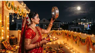 सूतक में कैसे करें करवा चौथ व्रत? (Picture Credit: AI Generated)