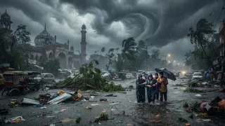 चक्रवाती तूफान 'अर्नब' से यूपी में भारी बारिश का अलर्ट, मौसम विभाग ने दी चेतावनी।