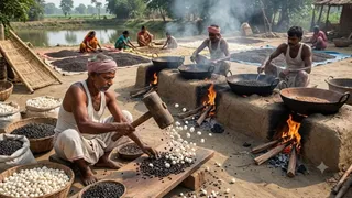 Makhana Production Process: तालाब के कीचड़ से निकलकर कैसे बनता है दूधिया सफेद मखाना? जानिए बीजों की चुनाई से लेकर लावा फूटने की पूरी जटिल प्रक्रिया