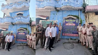नूरपुर पुलिस की ओर से नशा तस्कर की संपत्ति पर की गई कार्रवाई।