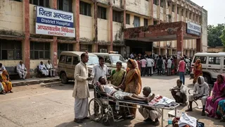 जिला अस्पताल की कार्यशैली पर उठे सवाल ( एआई जेनरेटेज इमेज)