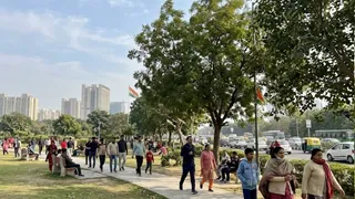 गुरुग्राम मानेसर में बिगड़ी हवा (एआई जेनरेटेड इमेज )
