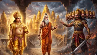 कुबेर और रावण का रिश्ता: ऋषि विश्रवा के पुत्रों की अनसुनी कहानी (Picture Credit: AI Generated)