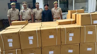 पूरनपुर पुलिस की गिरफ्त में नशीले पदार्थ बिक्री का आरोपित। जागरण