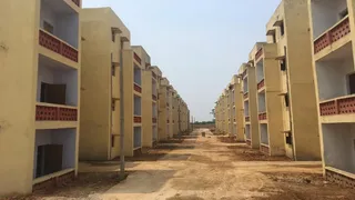 झरिया की भूमिगत आग से प्रभावितों के लिए बेलगड़िया में बन रहा आवास।(फाइल फोटो)