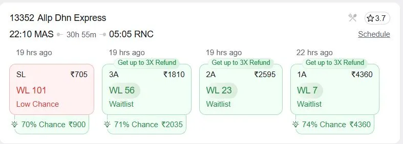 chennai to ranchi train