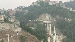 शिमला के संजौली में बन रहा फोरलेन।