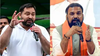 तेजस्वी यादव और सम्राट चौधरी।