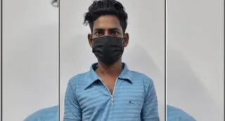 एसटीएफ की गिरफ्त में आरोपी।
