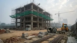 एनसीआर में निर्माण एवं विध्वंस कार्य बंद। (AI-Image)