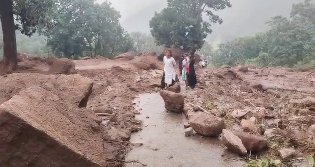 Cyclone Arnab Landslide