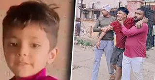 आर्यन की मौत के बाद बदहवास पिता। जागरण