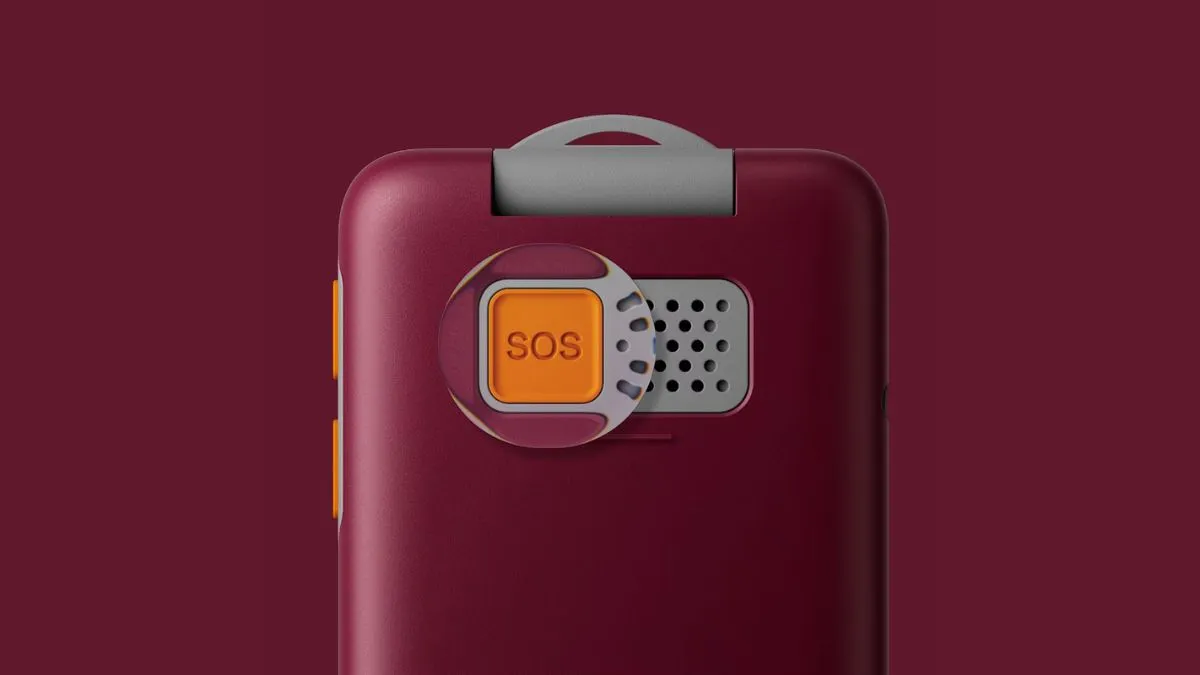 Nokia 2360 Flip phone with SOS button