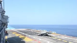 INS विक्रांत पर राफेल मरीन की सफल लैंडिंग।