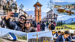 घाटी में आतंकी घटनाओं में गिरावट, पर्यटन और निवेश में उछाल। (AI Generated)