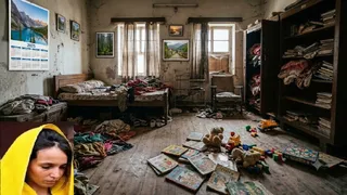 AI जेनरेटिड फोटो और इंसेट में मुस्कान का फाइल फोटो।