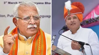 केंद्रीय मंत्री मनोहर लाल और इंद्रजीत सिंह