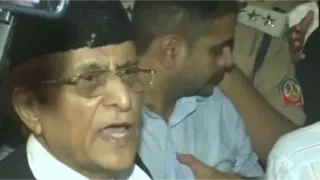आजाम खान को रामपुर से ईडी ने हिरासत में लिया। फोटो: वीडियो ग्रैब: एएनआई