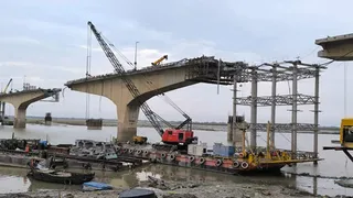 Bhagalpur NH 131B Four Lane Project: विक्रमशिला पुल की मरम्मत हो रही है।