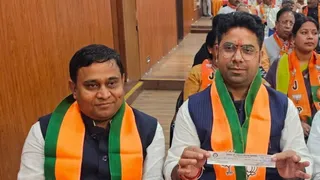 MLC बंशीधर ब्रजवासी और राहुल राज। (जागरण)